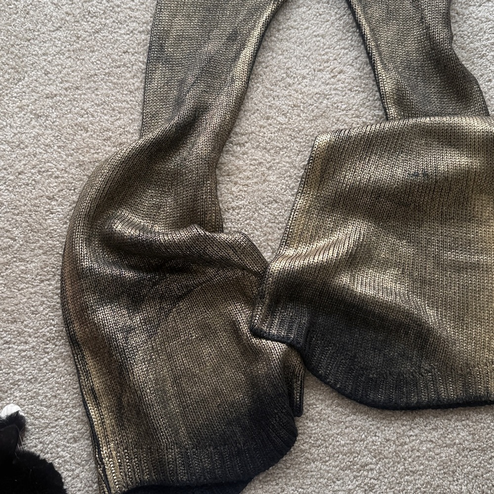 Hanifa Gold Flare Pants ONLY 
***this is only the pants! - Picture 3 of 5